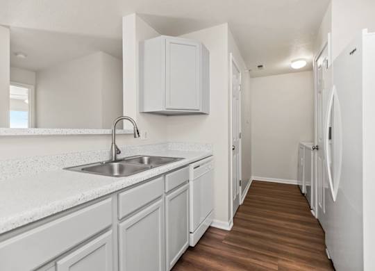 Kitchen with Wood-Style Flooring