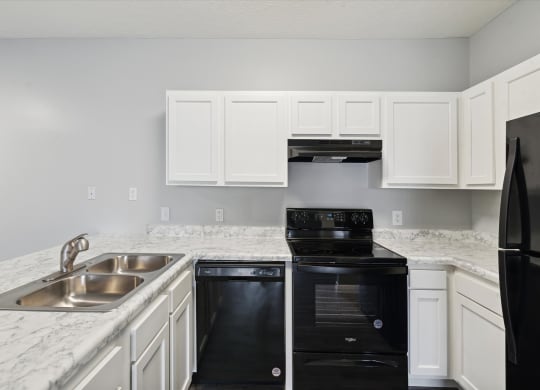 Kitchen with Black Appliances