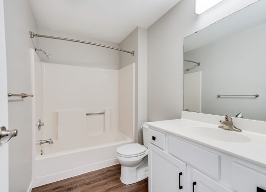Spacious Shower with Tub
