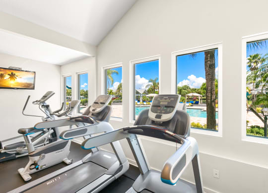 Cardio Equipment At The Fitness Center