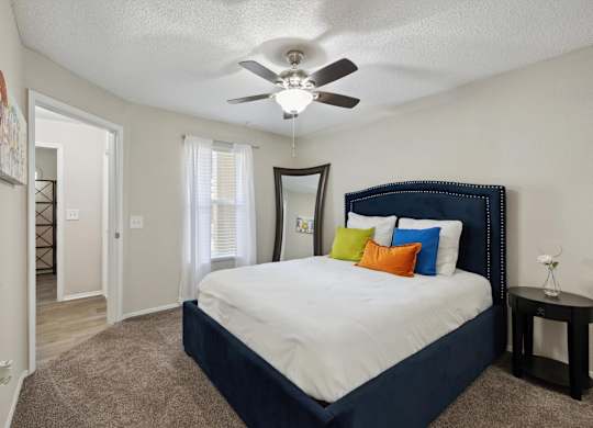 Bedroom with Plush Carpeting