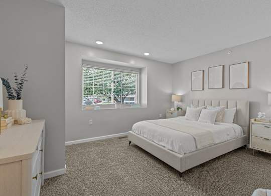 Bedroom with Plush Carpeting