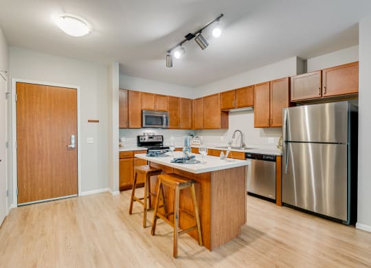 Spacious Kitchen With Stainless Steel Appliances