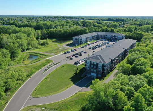 Aerial View Of Vincent Woods Featuring The Entrance
