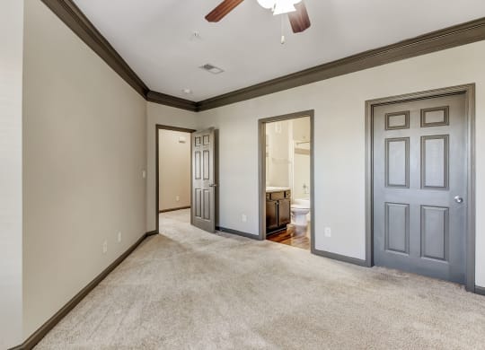 Living Area with Crown Molding