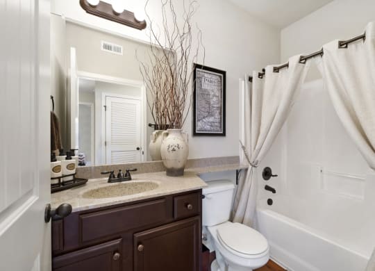 Bathroom With Granite Vanities