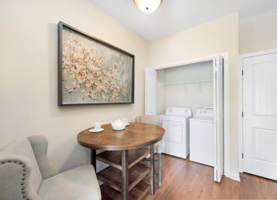 Dining Area with Laundry