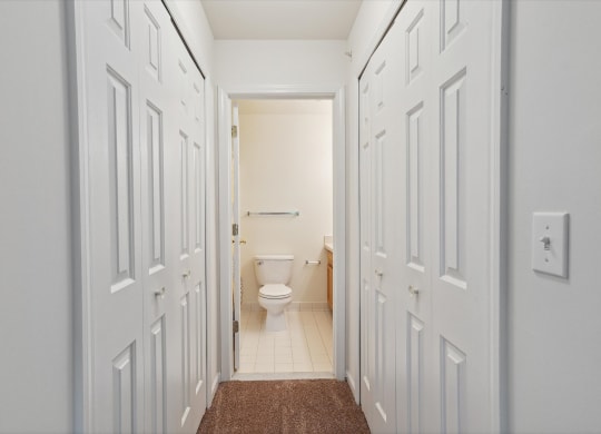 Hallway with Closets