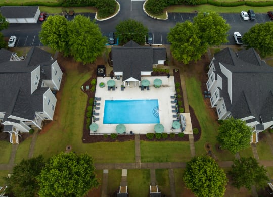 Aerial of Pool