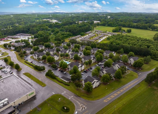 Aerial View of Maple Village