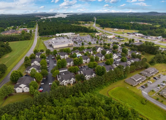 Aerial View of Maple Village