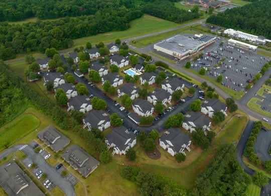 Aerial View of Maple Village