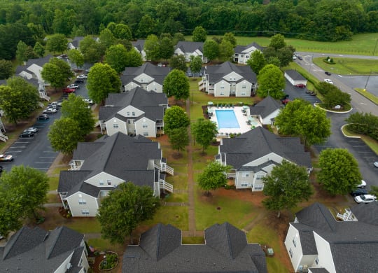 Aerial View of Maple Village
