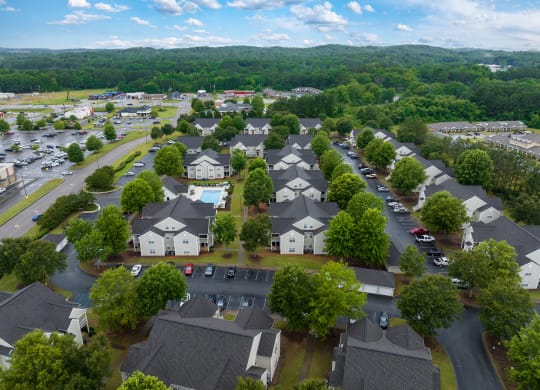 Aerial View of Maple Village