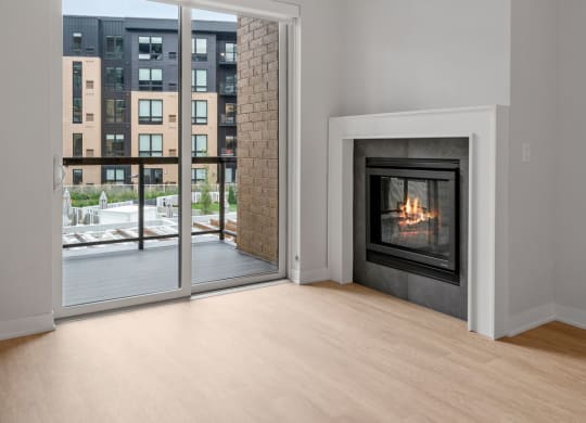 Living Room with Fireplace