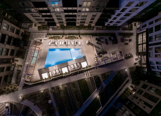Aerial of Outdoor Pool