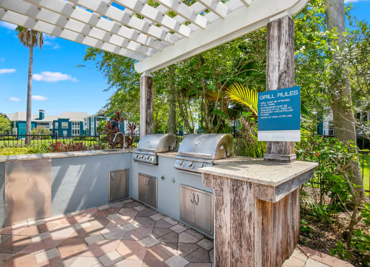 Grilling Area At The Pool Sundeck