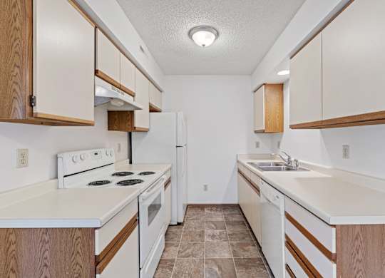 Kitchen with White Cabinetry