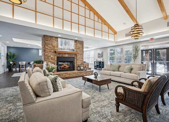 Lounge with Fireplace
