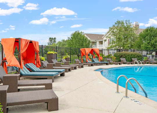 Outdoor Pool with Lounge Chairs