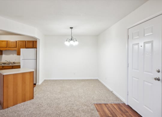 Dining Area with Overhead Lighting