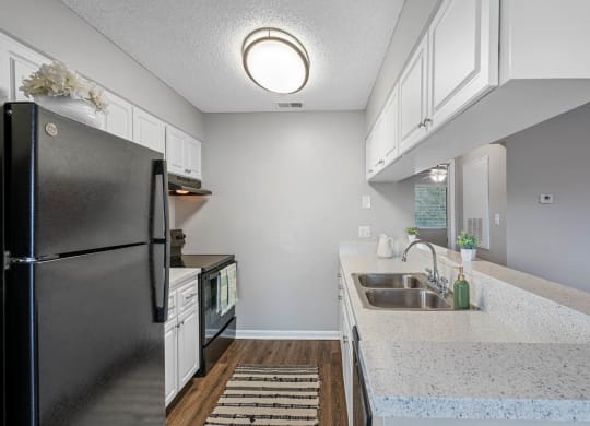 Kitchen with Black Appliances