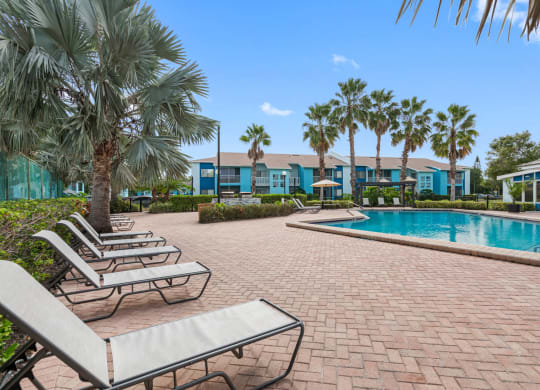 Outdoor Pool with Lounge Chairs