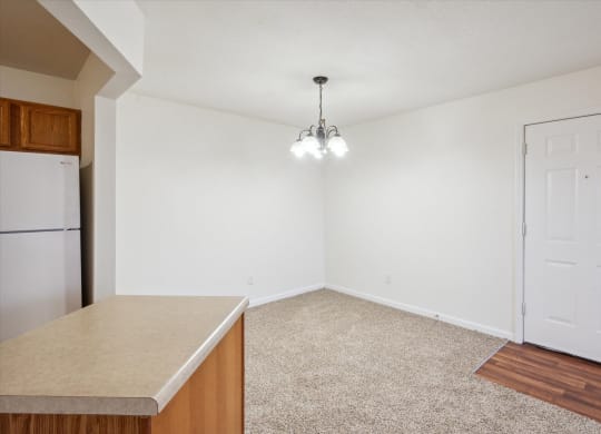 Dining Area with Overhead Lighting