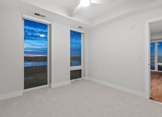 Bedroom with Plush Carpeting