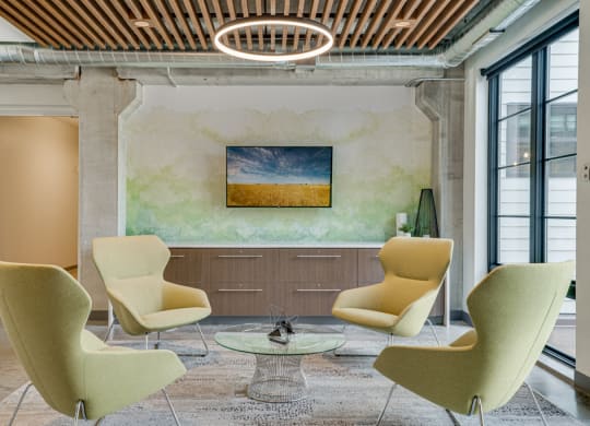 Lounge Seating Area with TV