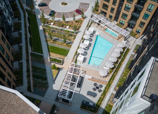 Aerial View of Courtyard