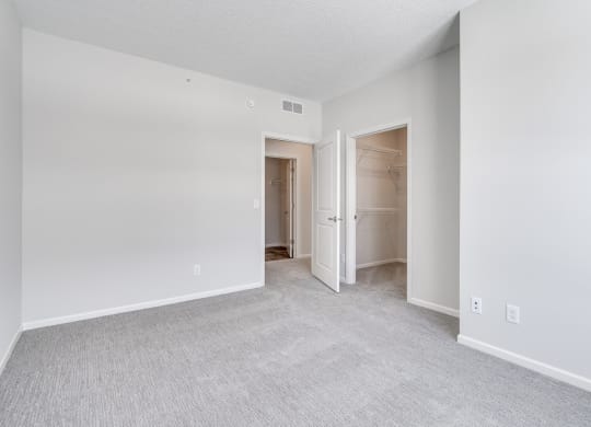 Bedroom Featuring Plush Carpeting & Attached Walk-In Closet