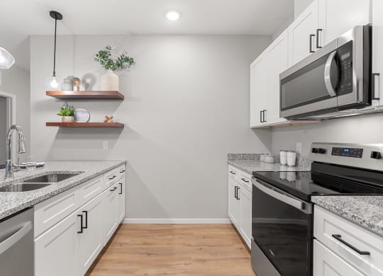 Kitchen with Granite Countertops