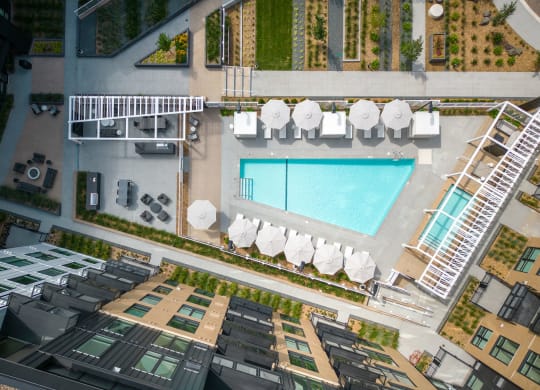 Aerial View of Courtyard