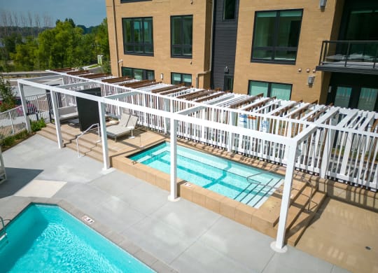 Aerial View of Hot Tub