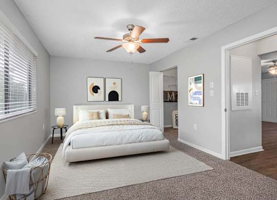 Bedroom with Plush Carpeting