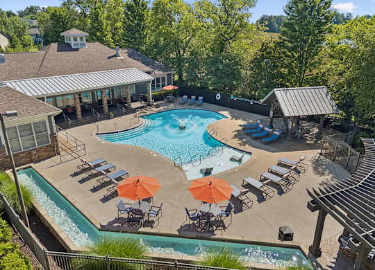 Aerial View of Fountains at Meadow Wood