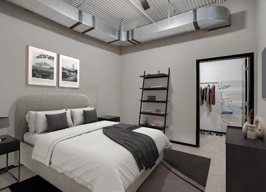 Loft Style Bedroom