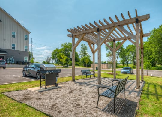 Outdoor Pergola with Grills