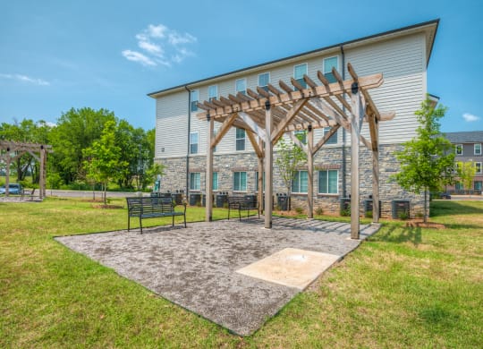 Outdoor Pergola with Grills