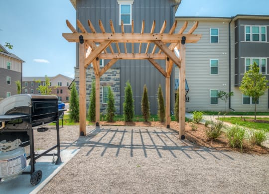 Outdoor Pergola with Grills