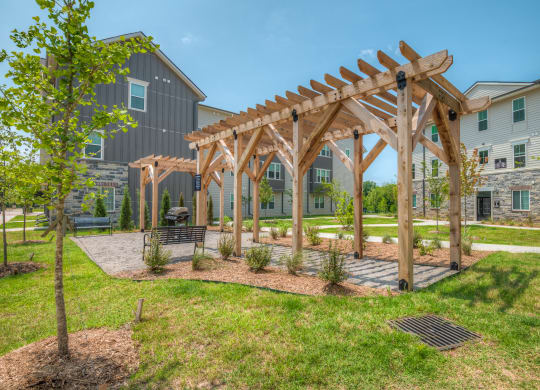 Outdoor Pergola with Grills
