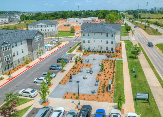 Aerial View of Patio