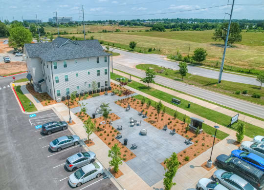 Aerial View of Patio