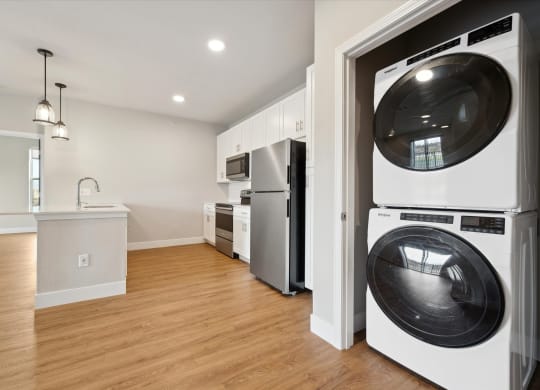 Washer/Dryer Near Kitchen