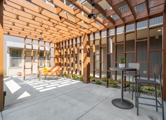 Courtyard with Pergola