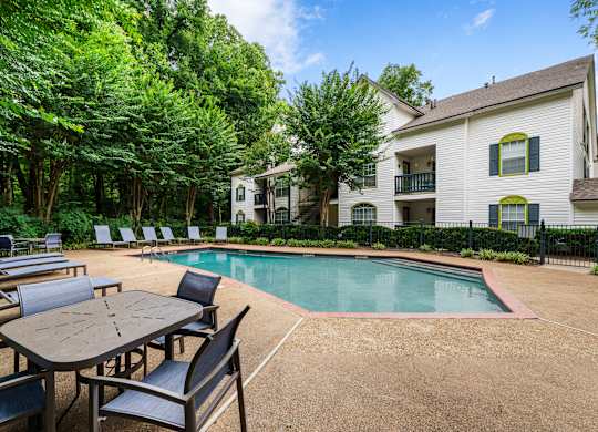 Pool & sundeck with lounge chairs