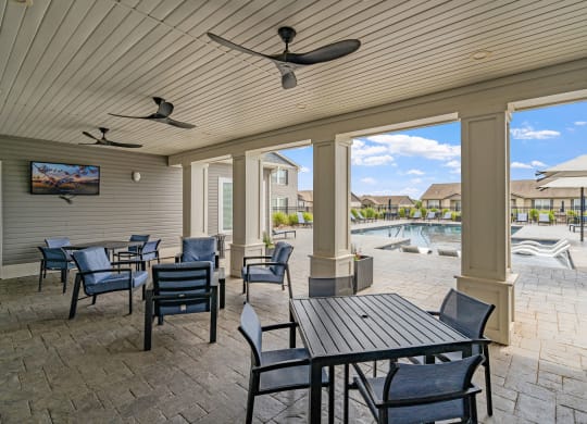 Covered Patio near pool