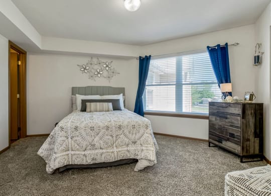 Spacious Bedroom With Overhead Light