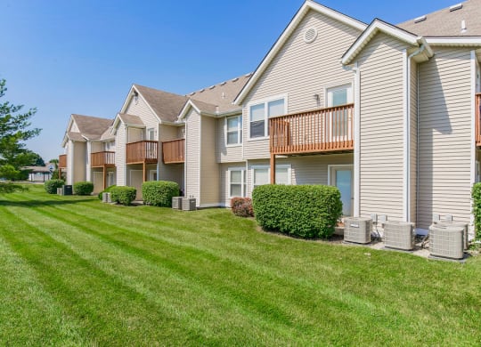 Lush Grass Areas Out The Back Of Apartment Homes